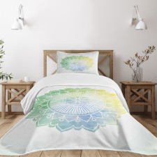 Doodle Watercolor Flora Bedspread Set