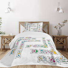 Gaelic Ornament Patterns Bedspread Set