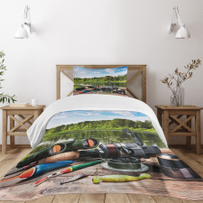 Fishing Tackle Bedspread Set