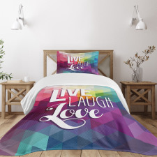 Words Mosaic Bedspread Set