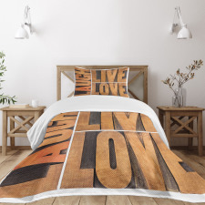 Life Message Bedspread Set