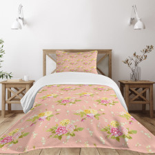 Bridal Roses Old Bedspread Set