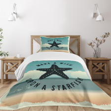 Words Grunge Bedspread Set