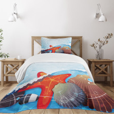 Foaming Ocean Bedspread Set