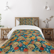 Diamond Eyes Roses Bedspread Set