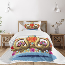 Royal Noble Family Crown Bedspread Set