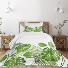 Foliage Swirls Botanic Bedspread Set