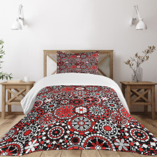 Flower Mosaic Bedspread Set