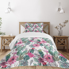 Spring Blooms Boho Style Bedspread Set