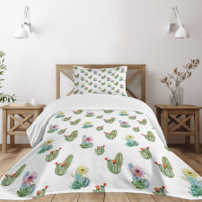 Hawaiian Bouquet Vintage Bedspread Set