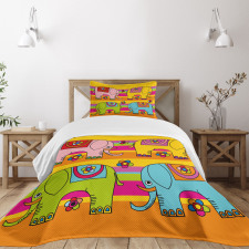 Funky Floral Bedspread Set