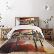 Oil Refinery Bedspread Set