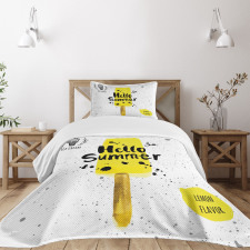Lemon Flavor Bedspread Set