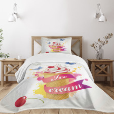 Cherries Colors Bedspread Set