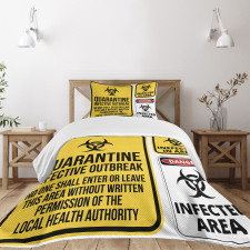 Danger Quarantine Bedspread Set
