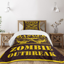 Monster Warning Bedspread Set