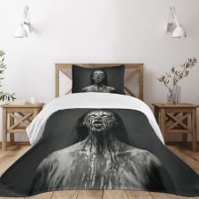 Screaming Woman Bedspread Set
