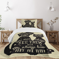 Cat Dog Friends Bedspread Set