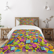 Funky Geometric Style Bedspread Set