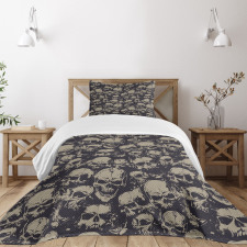 Grunge Scary Evil Bedspread Set