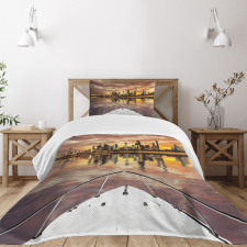 Kuwait Cityscape Bedspread Set