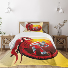 Saint George Fire Spit Bedspread Set