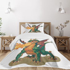 Mythical Monster Mascot Bedspread Set