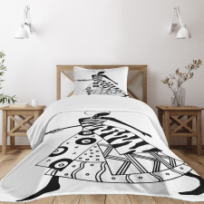 Native Tribal Bedspread Set