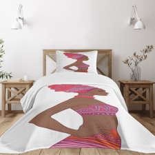 Zulu Woman Bandage Dress Bedspread Set