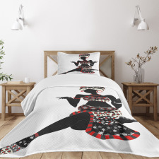 Dress Lady Bedspread Set
