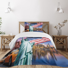 USA Touristic Concept Bedspread Set