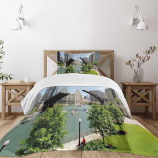 Downtown Chicago Bedspread Set