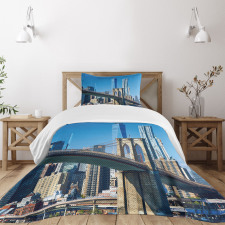 Manhattan Landmark Bedspread Set