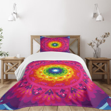 Rainbow Hippie Bedspread Set