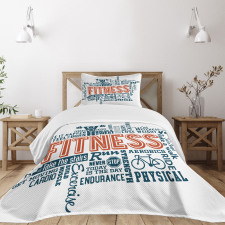 Retro Words Lifestyle Bedspread Set