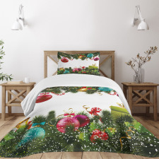 New Year Greeting Bedspread Set