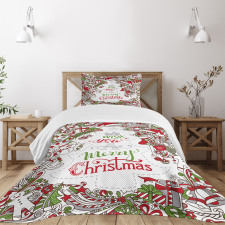 Santa Snowman Wishes Bedspread Set