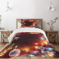 Hipster Grunge Tinsel Bedspread Set