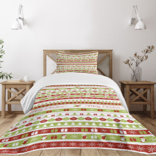 Xmas Words Ceremony Bedspread Set