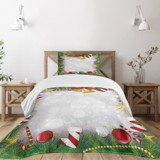 Night Xmas Eve Noel Bedspread Set