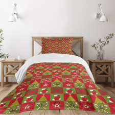 Xmas Eve Ornaments Bedspread Set