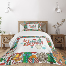 Santa Frame Bedspread Set