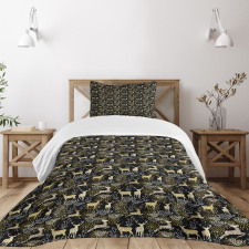 Oriental Deer Bedspread Set