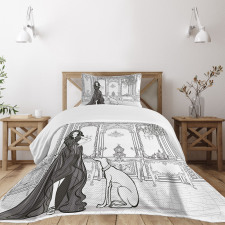 Fashion Woman Victorian Bedspread Set