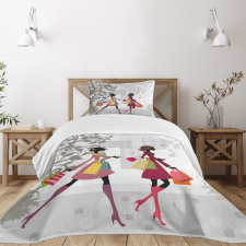 Retro Streets Urban Bedspread Set