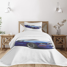 Race Car Vivid Kids Bedspread Set