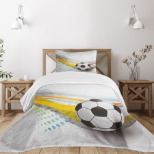 Football Soccer Lines Bedspread Set