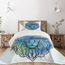 Portrait King of Forest Bedspread Set