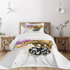 Giant Animal Flowers Bedspread Set