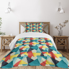 Colorful Fractal Bedspread Set